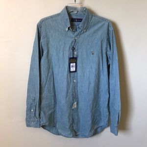 Ralph Lauren Chambray button down collared shirt